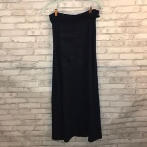 John Paul Richard navy and black maxi skirt sz L